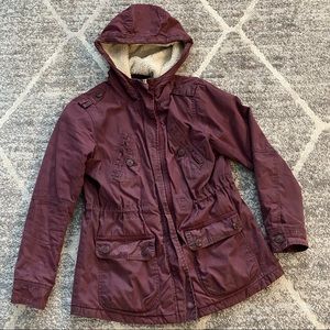 Burgundy American Eagle coat